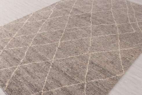 6x9 Grey Earth Wool Rug Bohemian Moroccan Wool Rug !!!Free Shipping #2946