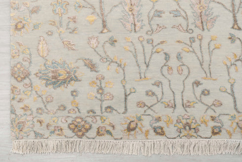 12x15 Large Rug Tree OF Life Modern Garden Design Rug Wool & Silk Rug 61 Free Shipping!!