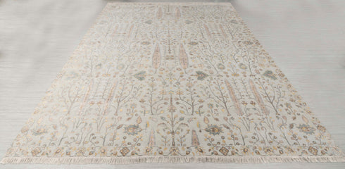 12x15 Large Rug Tree OF Life Modern Garden Design Rug Wool & Silk Rug 61 Free Shipping!!
