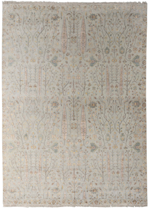 12x15 Large Rug Tree OF Life Modern Garden Design Rug Wool & Silk Rug 61 Free Shipping!!