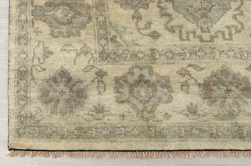 9x12 Modern Oushak Soft Shiny Washed Look Hand Knotted Wool Rug #SE-5(275x365 Cms.)