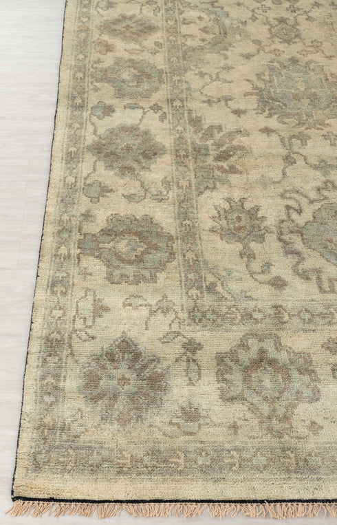 9x12 Modern Oushak Soft Shiny Washed Look Hand Knotted Wool Rug #SE-5(275x365 Cms.)