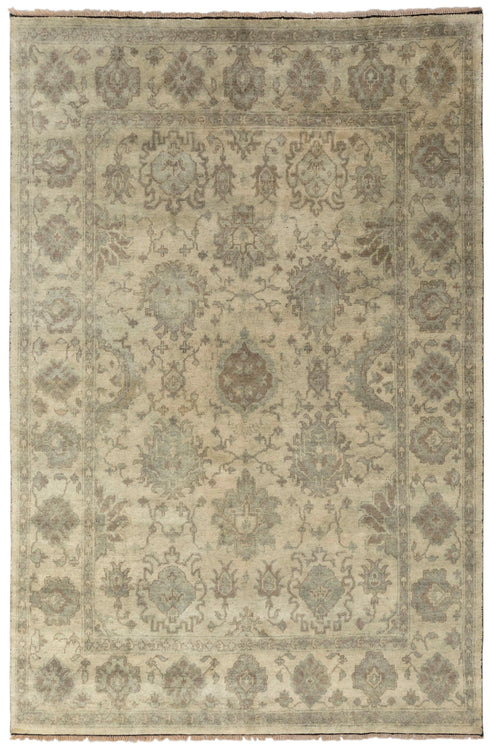 9x12 Modern Oushak Soft Shiny Washed Look Hand Knotted Wool Rug #SE-5(275x365 Cms.)