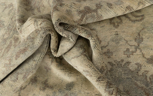 9x12 Modern Oushak Soft Shiny Washed Look Hand Knotted Wool Rug #SE-5(275x365 Cms.)