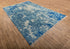 10x14 Large RugAbstract Blue Modern Handmade Abstract Wool Area Rug #8330(300x450 cms.)