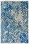10x14 Large RugAbstract Blue Modern Handmade Abstract Wool Area Rug #8330(300x450 cms.)