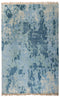10x14 Abstract Blue Modern Handmade Abstract Wool Area Rug #8037(300x450 cms.)