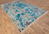 10x14 Blue Modern Handmade Abstract Wool Area Rug #7923 (300x450 cms.)
