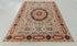 8x10 Ivory Mamluk Pattern Classic Handmade Hand Knotted  Wool Rug #7932