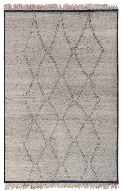 10x14 Large Grey Blue Wool Moroccan Boho Beni Ourain Rug, Berber rug 10x14....No Wool Shedding...#5222