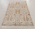 4x6 Rug Tree of Life Pine Garden Design Rug Modern Handmade Wool & Silk Rug, #7194