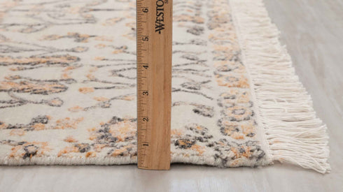 4x6 Rug Tree of Life Pine Garden Design Rug Modern Handmade Wool & Silk Rug, #7194