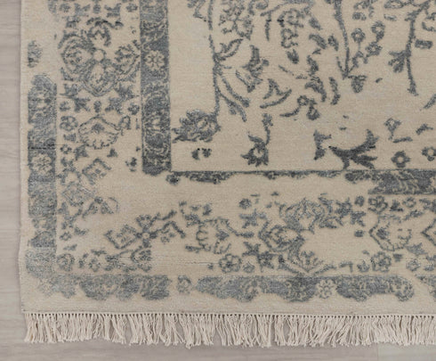 6X9 Rug Modern Style Handmade Wool Silk Touch Rug #7184(180x275 Cms.)