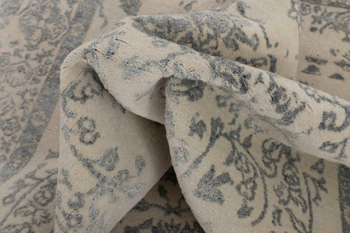 6X9 Rug Modern Style Handmade Wool Silk Touch Rug #7184(180x275 Cms.)