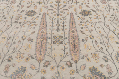 10x14 Tree of Life Garden Design Rug Rug Indian Hand knotted #7242(300x450 cm.)