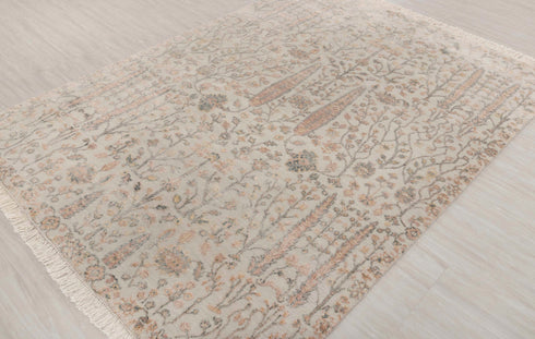 5x7 Classic Tree of Life Pine Garden Modern Rug Rug Wool & Silk Rug Free Shipping !!7254