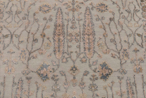 3x10 Ft. Transitional Tree of Life Rug Runner Rug, Contemporary Rug, Rug, Wool & Silk Rug #7247