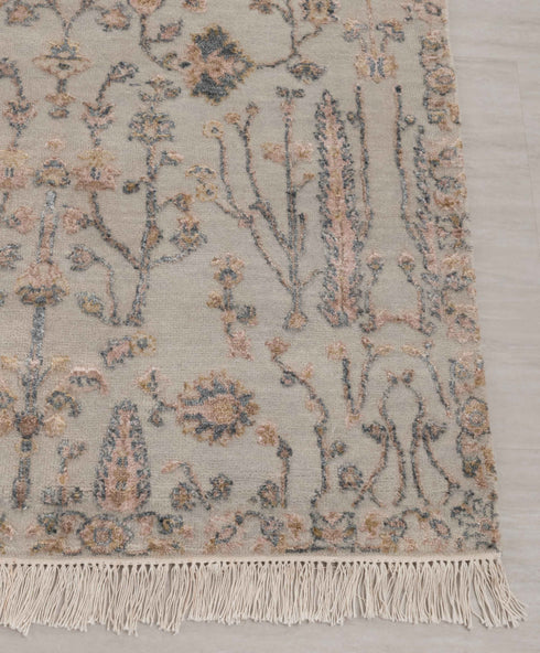 3x10 Ft. Transitional Tree of Life Rug Runner Rug, Contemporary Rug, Rug, Wool & Silk Rug #7247