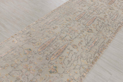 3x10 Ft. Transitional Tree of Life Rug Runner Rug, Contemporary Rug, Rug, Wool & Silk Rug #7284-A