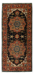 2.7x6 Runner Classic Serapi Rug High Quality Navy Red Finish Hand Knotted Wool-5828
