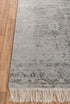 8x10 Rug Grey Charcoal Handmade Rug , Soft Wool & Silk Rug #2865