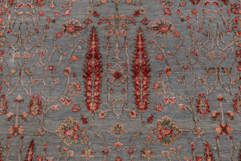 3x5 Rug Tree of Life Rug Modern Handmade Wool & Silk Rug, #5608 (90x150 Cms.)