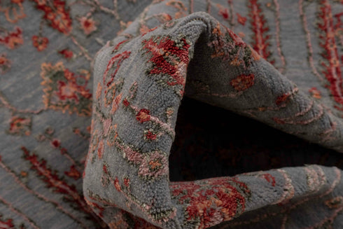 3x5 Rug Tree of Life Rug Modern Handmade Wool & Silk Rug, #5608 (90x150 Cms.)