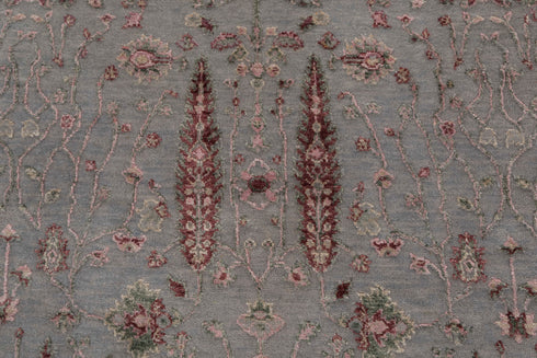 3x5 Rug Tree of Life Garden Design Rug Rug Modern Handmade Wool & Silk Rug, #1018(90x150 Cms.)