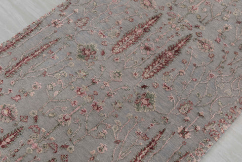 3x5 Rug Tree of Life Garden Design Rug Rug Modern Handmade Wool & Silk Rug, #1018(90x150 Cms.)