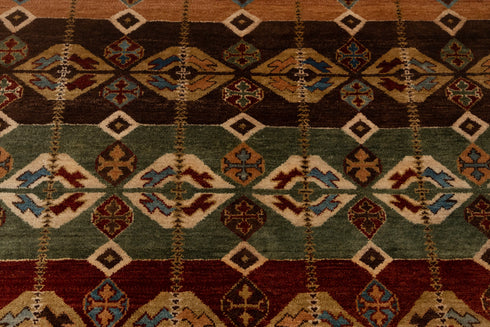 9x12 Red Southwest Style Modern Tribal Design Rug Handmade 100% WOOL Rug # Se-44