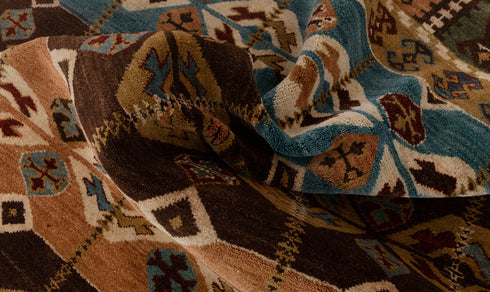 9x12 Red Southwest Style Modern Tribal Design Rug Handmade 100% WOOL Rug # Se-44