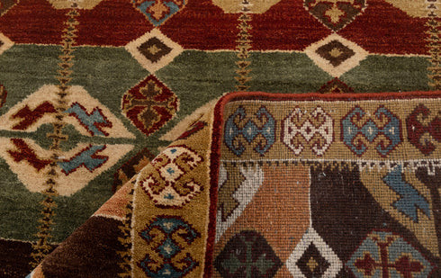 9x12 Red Southwest Style Modern Tribal Design Rug Handmade 100% WOOL Rug # Se-44