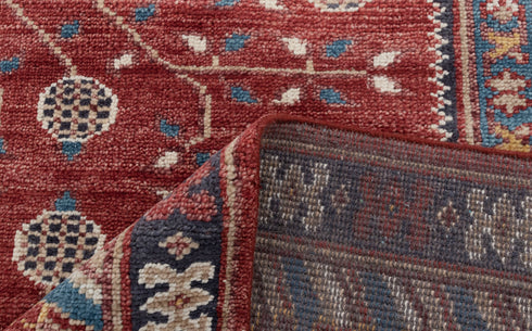 9x12 Red Floral Design Modern Classic Oushak Style Hand Knotted Area Rug#3474