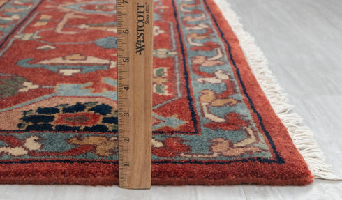 9x12 Classic Persian Serapi Mahal Red Navy Hand Knotted 100% Wool Rug, Rug-Se-40 Free Shipping!!