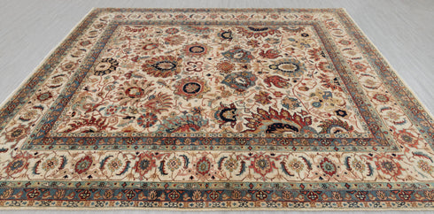 8x10 Cream Hadji Jalili Classic  Rug Retro High Quality Density Hand Knotted Wool.....Red Rug..123