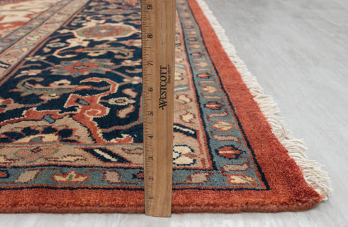 12x15 Blue Red Large Serapi Classic Persian high Quality Rug Hand Knotted 100% Wool Rug, Rug- Ps-15