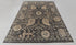 8x10 Suzani Modern Charcoal Living Rug Oushak Turkish Design Hand Knotted Hand Spun Wool Rug #SE-107