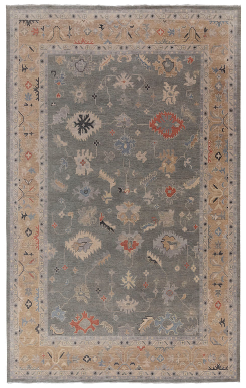 10x14 Large Grey Wool Turkish Style Oushak Style Rug 100% Handknotted Wool Rug ...#2278