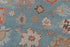 8x10 Blue Modern Oushak Turkish Style Rug 100% Handknotted Wool Rug 2274