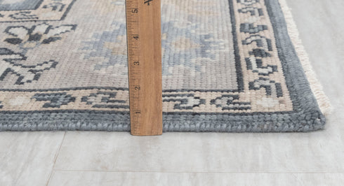 8x10 Dark Grey Sultanbad Modern Living Rug  Oushak Turkish Design Hand Knotted Hand Spun Wool Rug # 2272