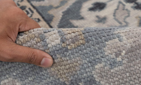 8x10 Dark Grey Sultanbad Modern Living Rug  Oushak Turkish Design Hand Knotted Hand Spun Wool Rug # 2272