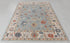 8x10 Ivory Grey Modern Living Rug  Oushak Turkish Design Hand Knotted Hand Spun Wool Rug # 2266