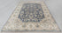 9x12 Grey Cream Pastel Oushak Hand Knotted 100% Wool Rug #136(275x365 Cms.)