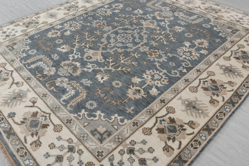 8x10 Cream Home Decor Modern  Style Oushak Wool Rug Hand Knotted Hand Spun,Carpet #133