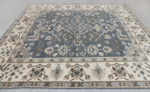 8x10 Cream Home Decor Modern  Style Oushak Wool Rug Hand Knotted Hand Spun,Carpet #133