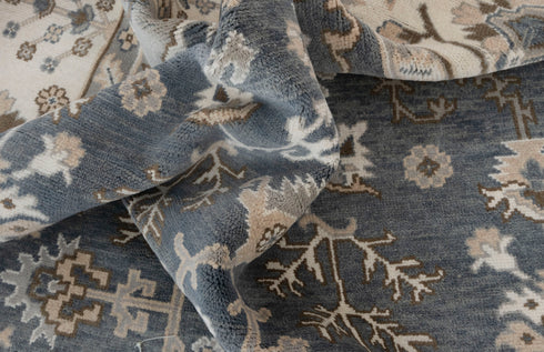 8x10 Cream Home Decor Modern  Style Oushak Wool Rug Hand Knotted Hand Spun,Carpet #133