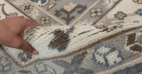 8x10 Cream Home Decor Modern  Style Oushak Wool Rug Hand Knotted Hand Spun,Carpet #133