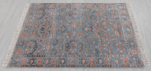 3x5 Rug Colorful Pine Garden Design Rug Modern Handmade Wool & Silk Rug, #1625(90x150 Cms.)