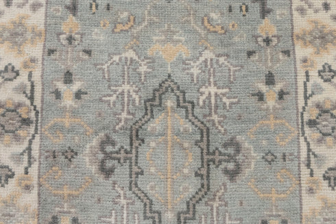 2.7x8 L.Green Cream Soft Shiny Sultanbad Oushak Design Rug #129 Free Shipping!!