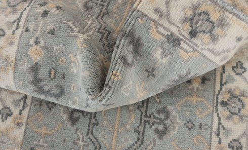 2.7x8 L.Green Cream Soft Shiny Sultanbad Oushak Design Rug #129 Free Shipping!!